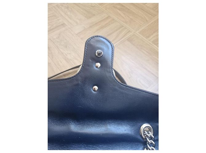 Borsa a Tracolla Gucci Marmont GG Supreme Rosa - vista 8