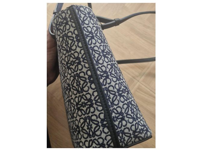 Saco cabas Loewe em tela monogramada e couro - vista 2