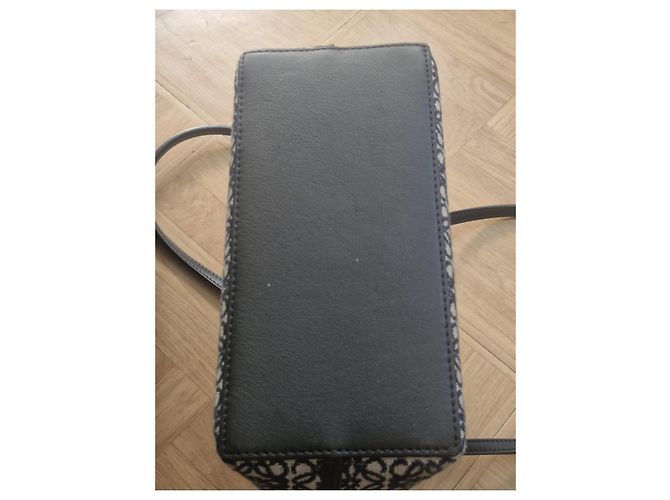 Saco cabas Loewe em tela monogramada e couro - vista 6