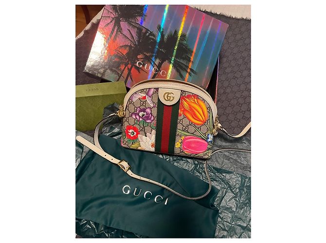 Bolso de hombro Gucci Ophidia Flora - vista 3