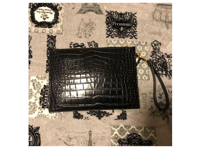 Pochette Versace Medusa in pelle nera - vista 3