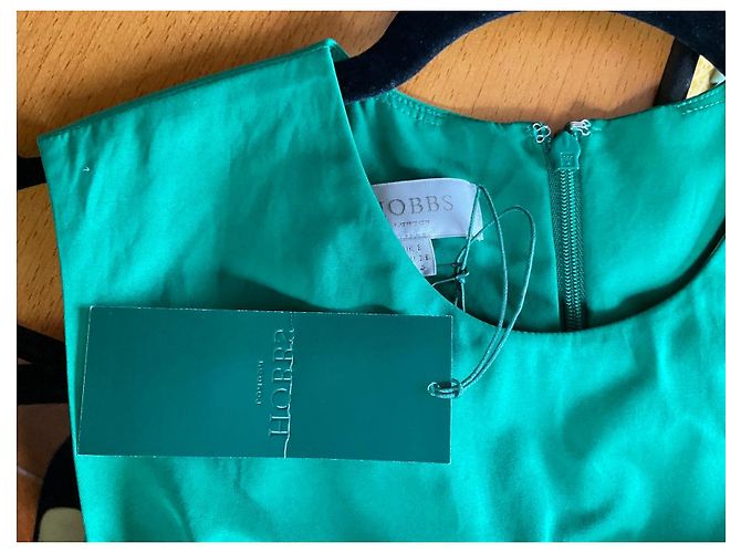 Vestido midi sin mangas verde Hobbs London - vista 3