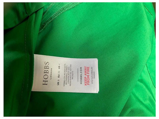 Vestido midi sin mangas verde Hobbs London - vista 4