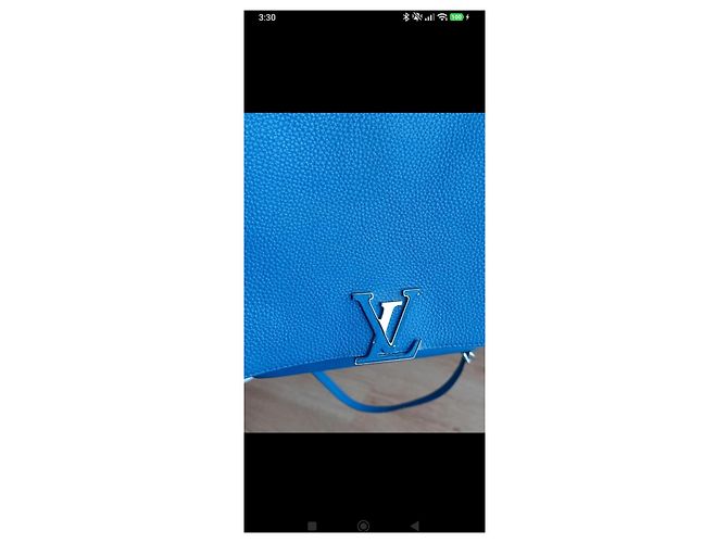 Borsa Louis Vuitton Capucines BB Blu - vista 12