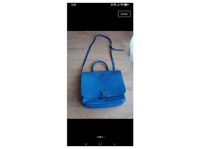 Borsa Louis Vuitton Capucines BB Blu - vista 2