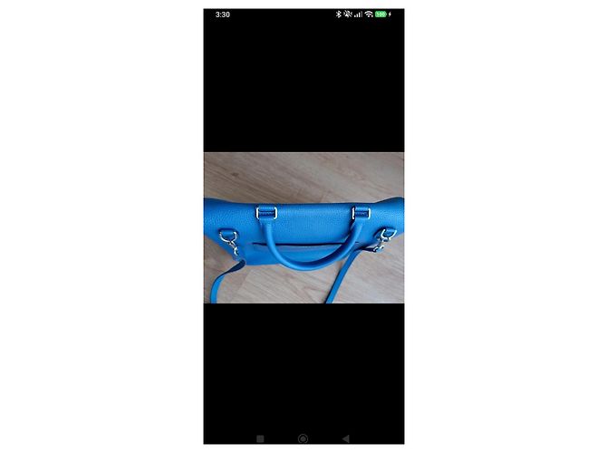 Borsa Louis Vuitton Capucines BB Blu - vista 5