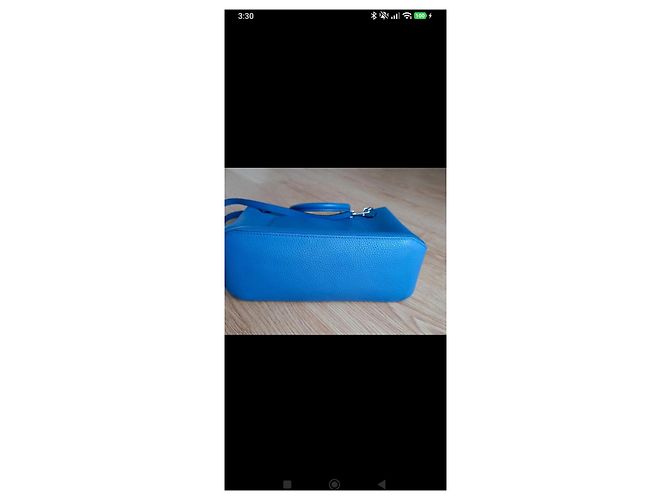 Borsa Louis Vuitton Capucines BB Blu - vista 6
