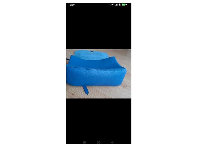 Borsa Louis Vuitton Capucines BB Blu - vista 7