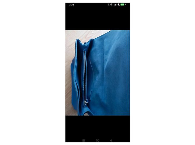 Borsa Louis Vuitton Capucines BB Blu - vista 8