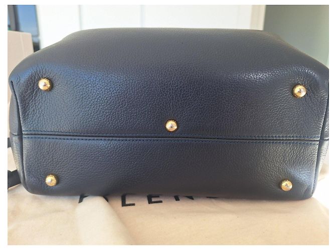 Bolsa Polène em couro azul marinho - vista 11