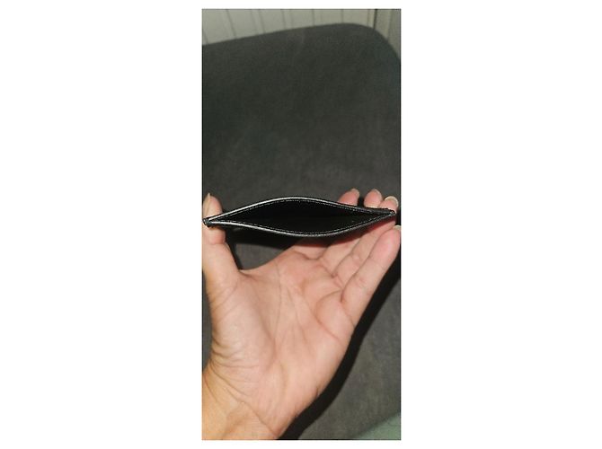 Gucci GG Tarjetero de cuero negro - vista 2