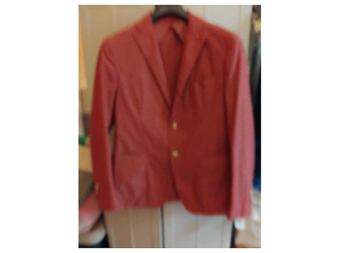 Autre Marque Giacca J.Key uomo in cotone rosso - vista 2