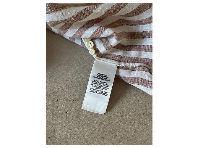 Camicia in lino a righe Polo Ralph Lauren nuova - vista 9