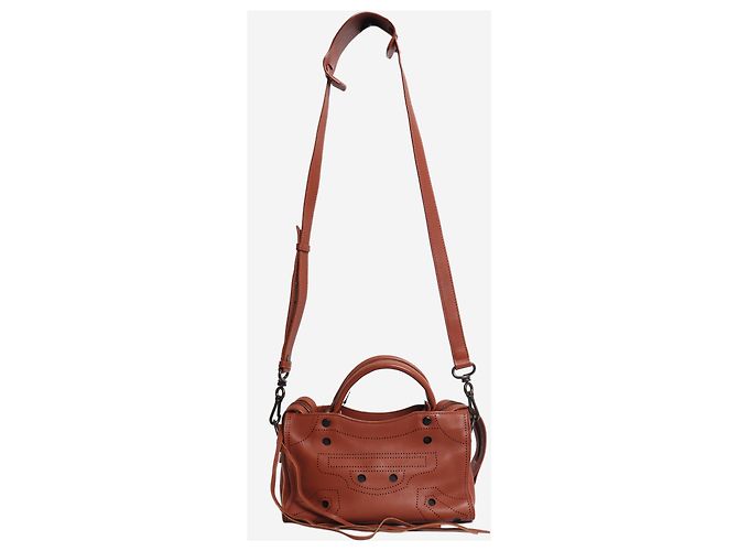 Balenciaga Mini borsa City marrone - vista 3