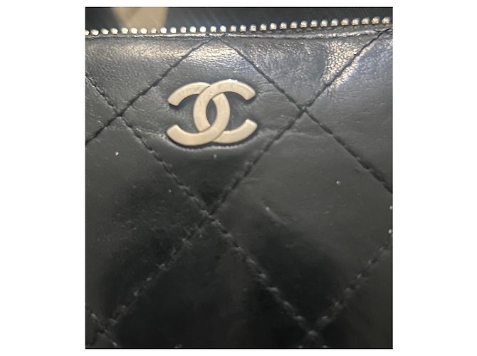 Timeless Chanel Portafoglio Lungo con Zip Classique in pelle di agnello nera – Full Set - vista 2