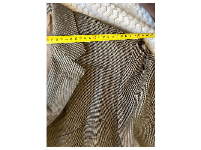 Hugo Boss BOSS brauner karierter Wollblazer - Ansicht 5