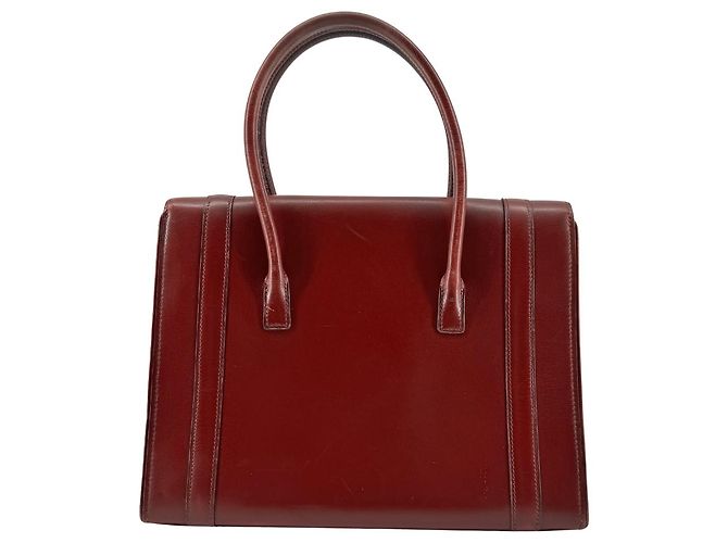 Hermès Drag 27 Vintage Tasche Circa 1970 aus rotem Box-Leder - Ansicht 2