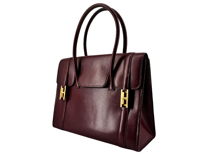Hermès Drag 27 Vintage Tasche Circa 1970 aus rotem Box-Leder - Ansicht 3
