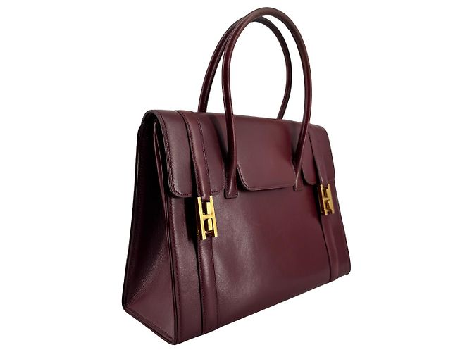 Hermès Drag 27 Vintage Tasche Circa 1970 aus rotem Box-Leder - Ansicht 4