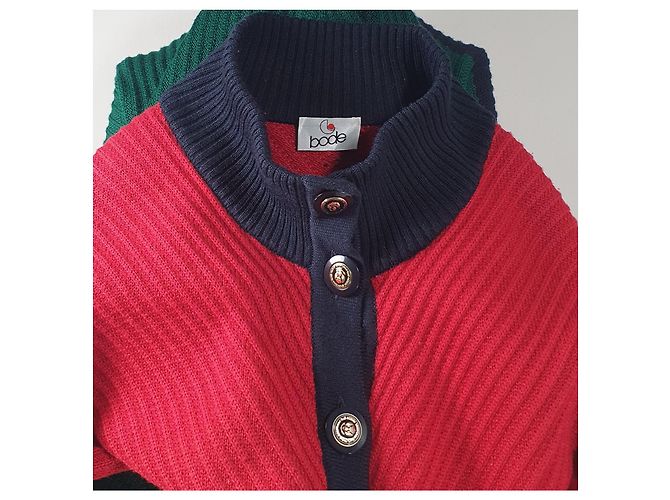 Autre Marque Bode Cardigan en maille colorblock - vue 7