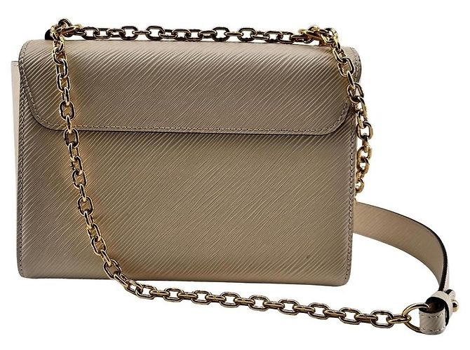 Borsa Louis Vuitton Twist MM in Pelle Epi Crema - vista 2