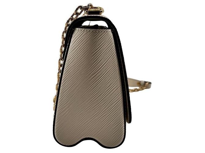Borsa Louis Vuitton Twist MM in Pelle Epi Crema - vista 6