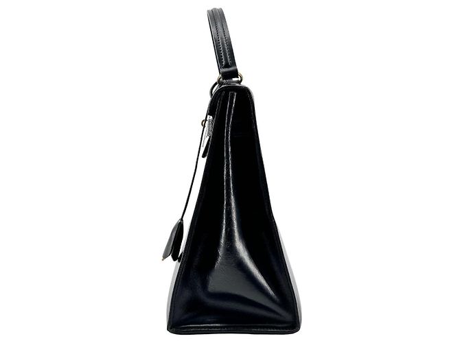 Hermès Kelly 32 Sellier — Cuir Box Noir, 1966 - vista 5