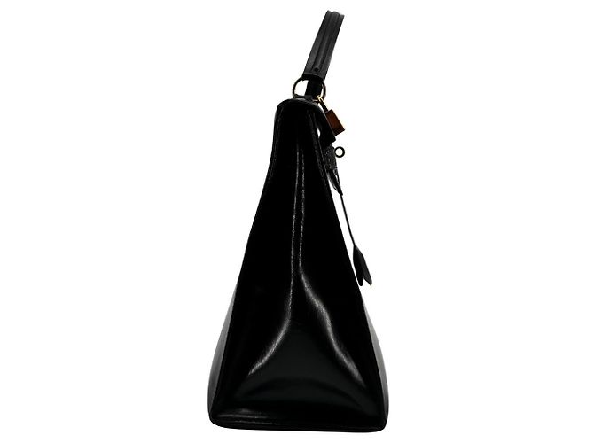 Hermès Kelly 32 Sellier — Cuir Box Noir, 1966 - vista 6