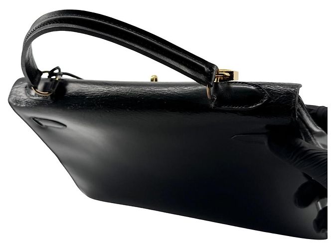 Hermès Kelly 32 Sellier — Cuir Box Noir, 1966 - vista 8