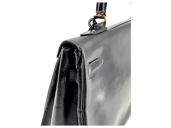Borsa Hermès Kelly 32 in pelle nera - vista 10