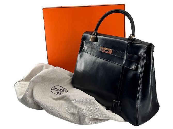 Borsa Hermès Kelly 32 in pelle nera - vista 13