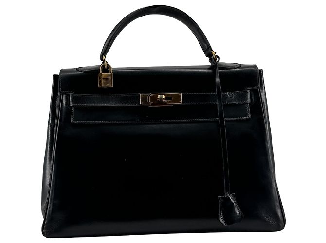 Hermès Kelly 32 Retourné — Veau Box Noir, ca. 1965 - Ansicht 2