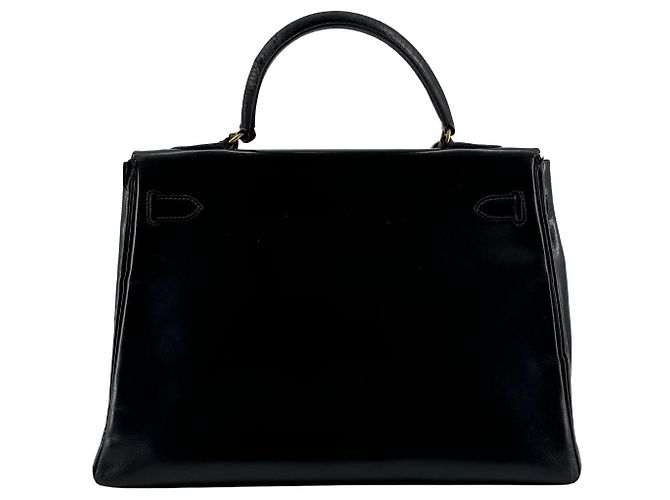 Borsa Hermès Kelly 32 in pelle nera - vista 2
