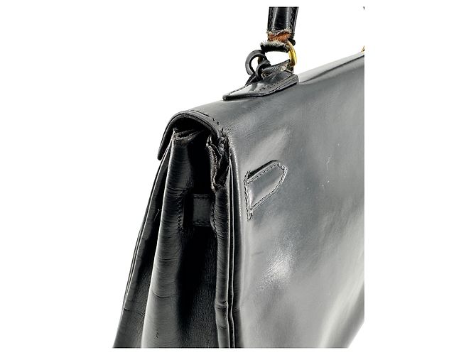 Hermès Kelly 32 Retourné — Veau Box Noir, ca. 1965 - Ansicht 6