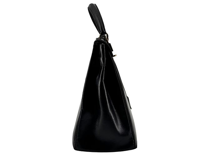 Borsa Hermès Kelly 32 in pelle nera - vista 3
