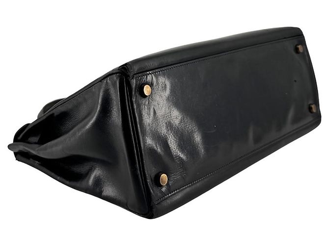 Borsa Hermès Kelly 32 in pelle nera - vista 5