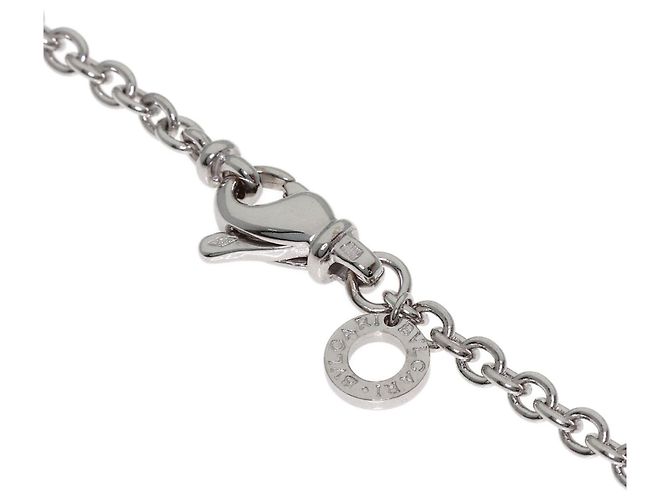 Bulgari Collana a catena Bvlgari in oro bianco 18K - vista 4