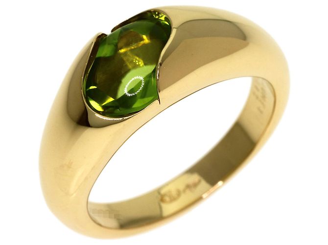 Anello Chaumet Vague in Oro Giallo 18K e Peridoto - vista 2