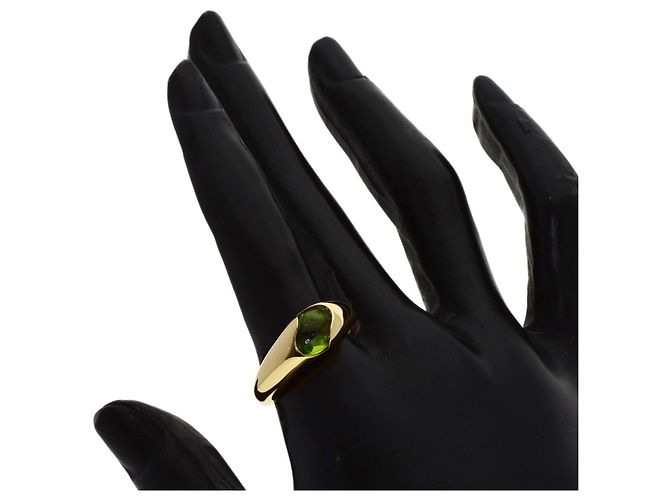 Anello Chaumet Vague in Oro Giallo 18K e Peridoto - vista 7