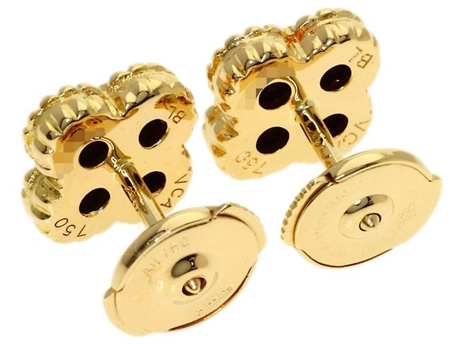 Pendientes Sweet Alhambra Onyx Van Cleef & Arpels - vista 2
