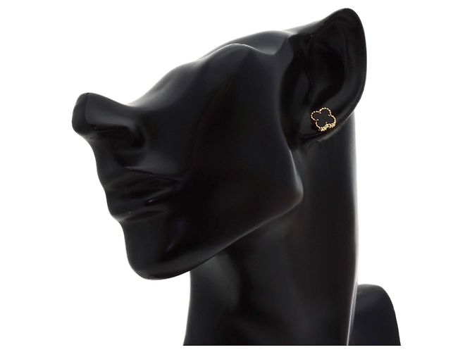 Pendientes Sweet Alhambra Onyx Van Cleef & Arpels - vista 4