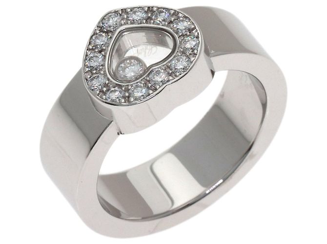 Anillo alianza Chopard Happy Diamonds en oro blanco de 18K - vista 2