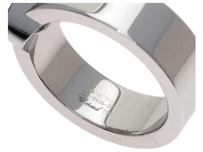 Anillo alianza Chopard Happy Diamonds en oro blanco de 18K - vista 5