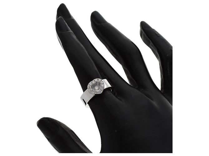 Anillo alianza Chopard Happy Diamonds en oro blanco de 18K - vista 6