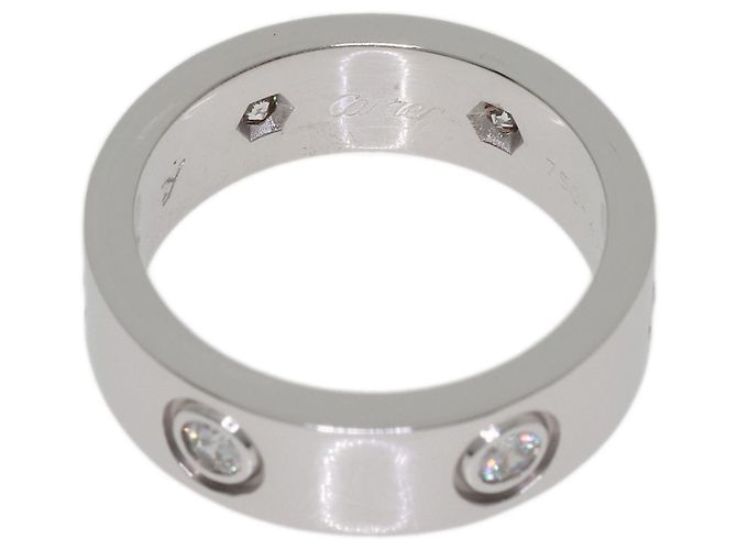 Anello Cartier Love in oro bianco 18K - vista 4