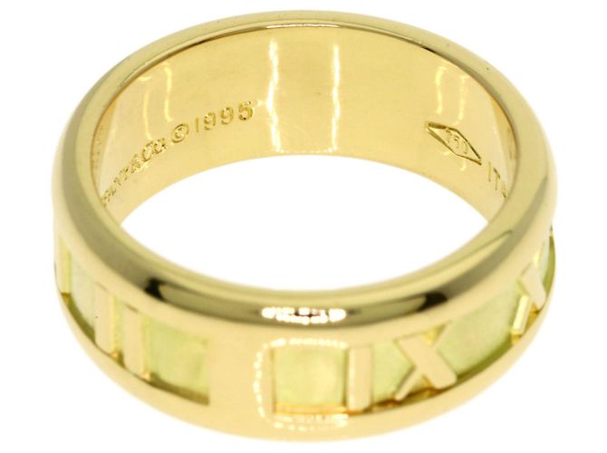 Autre Marque Anello Atlas Tiffany & Co. in oro giallo 18K - vista 4