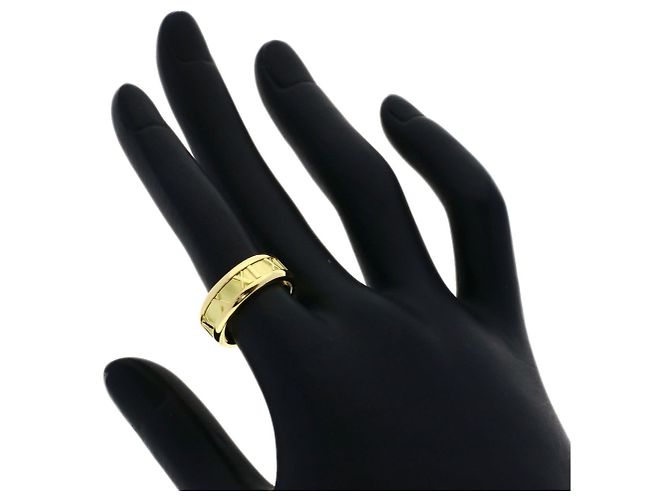 Autre Marque Anello Atlas Tiffany & Co. in oro giallo 18K - vista 6