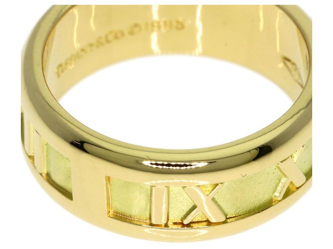 Autre Marque Anello Atlas Tiffany & Co. in oro giallo 18K - vista 8