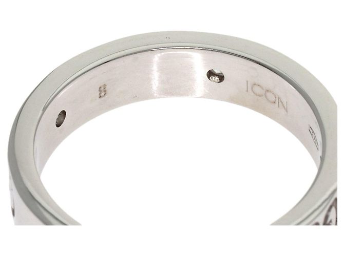 Anello Gucci Icon 5P Diamanti in Oro Bianco 18K - vista 5