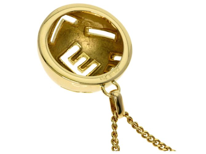 Céline Collar Círculo Logo Celine en Oro Amarillo 18K - vista 2